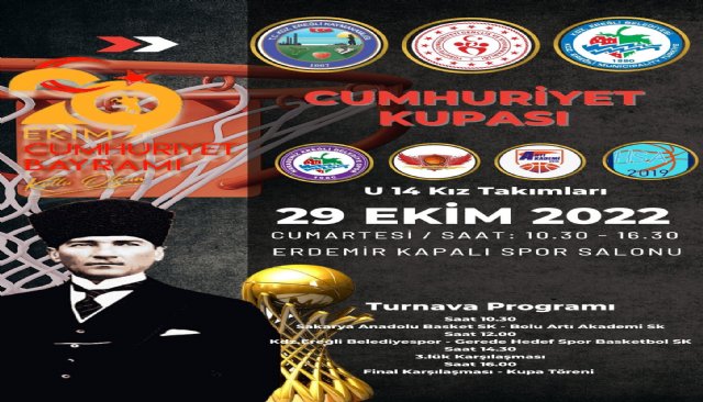 Cumhuriyet Kupası 29 Ekim’de Erdemir Kapalı Spor Salonu’nda