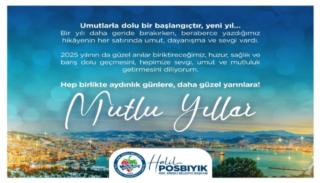 BAŞKAN POSBIYIK YENİ YILI KUTLADI